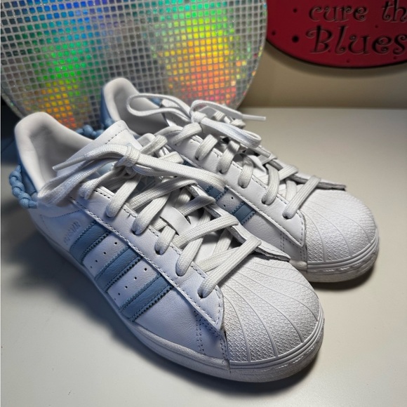 Adidas Superstar "Sky Blue" Sneakers - Picture 2 of 9